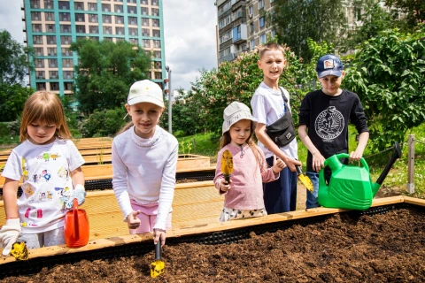 Сенсорный огород открыли в 